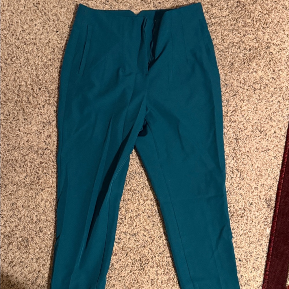 Teal Trousers